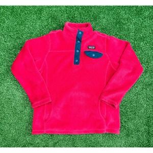 Y2K Womens Patagonia Rasberry Synchilla Fleece Size M